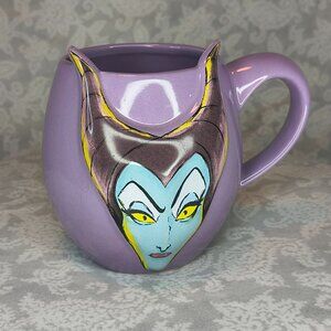 4" Disney Maleficent 3D Rae Dunn double sided Villain mug with horns